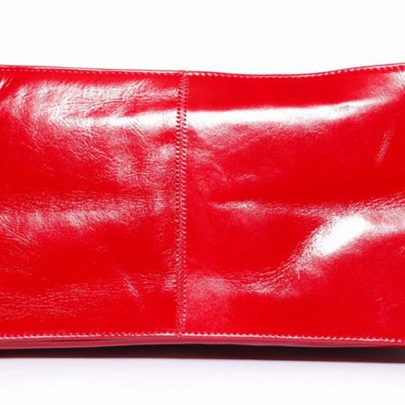 Kama Red Italian Leather Handbag - Picture 4 of 6